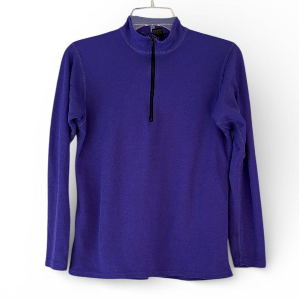 REI Purple Quarter-Zip Pullover Thermal Layer